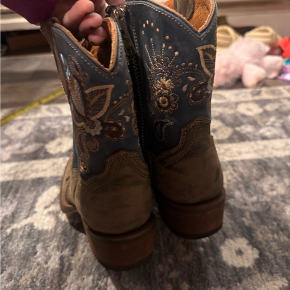 NWOT Dan Post Brown and Blue Embroidered Western Boots - Picture 3 of 8